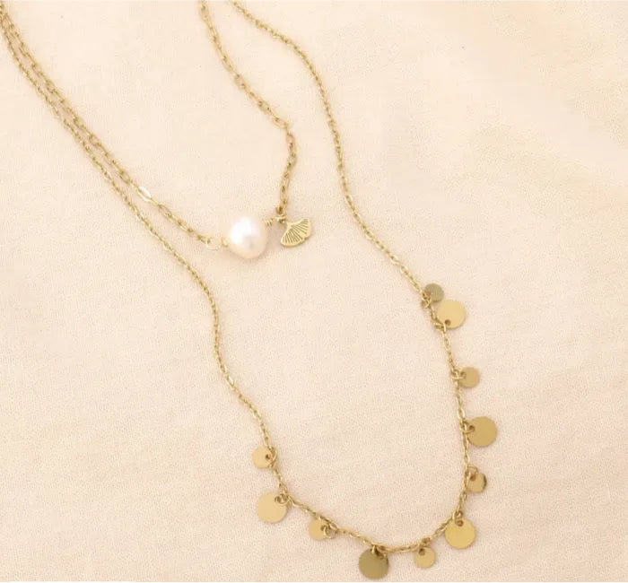 Collier double chaîne Maya