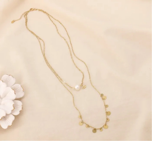 Collier double chaîne Maya